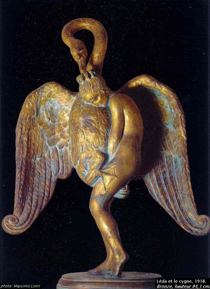 Léda et le cygne, 1918. Bronze, hauteur 84,3 cm.